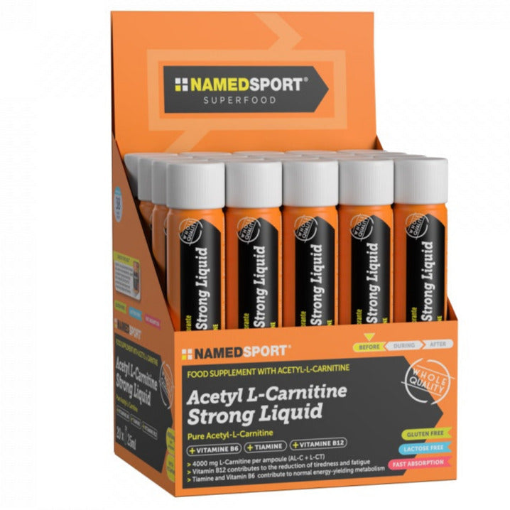 Acetyl LCarnitine Strong Liquid 20 x 25ml Named Sport MPO