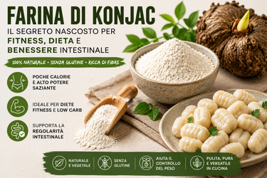 Farina di Konjac: Il Segreto Nascosto per Fitness, Dieta e Benessere Intestinale
