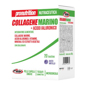 Collagene Marino + Acido ialuronico 20 x 8g (bustine) Pronutrition