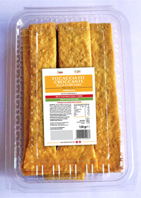 Focaccia Croccante Fit Proteica alla Curcuma 150g Ri.Ma Benessere