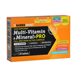 Multi-Vitamins & Minerals Pro 30 cpr Named Sport