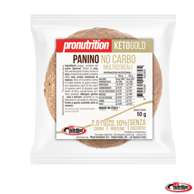 Panino Nocarbo Multicereali 50g - Linea Keto Gold Pronutrition