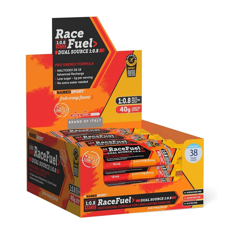 Bazel Racing Fuel Named Sport Race Fuel Gel Energetico per Endurance | 24 x 60 ml