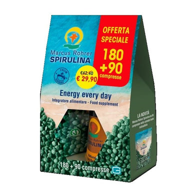 Spirulina 180 cpr + 90 extra Marcus Rohrer
