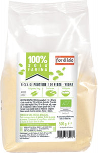 100% Farina di Soia 500g Fior di Loto