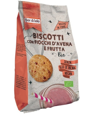 Biscotti con Fiocchi D'avena e Frutta 350g Fior di Loto