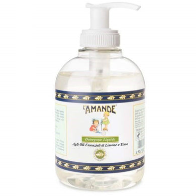 Detergente Liquido agli Oli Essenziali di Limone e Timo 300 ml L'Amande