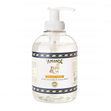 Detergente Liquido all'Olio Essenziale di Arancia Dolce 300 ml L'Amande