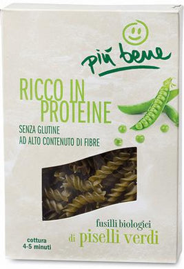 Fusilli Biologici di Piselli Verdi 250g Più bene