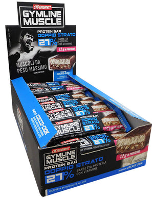 Gymline Muscle High Protein Bar 27% - 28 x 45g Enervit