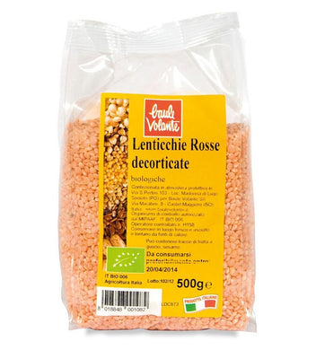 Lenticchie rosse decorticate 500g Baule Volante