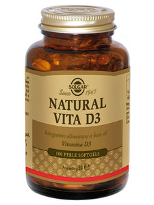 Natural Vita D3 - 100 perle Solgar