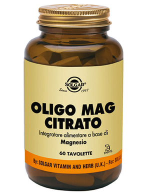 Oligo Mag Citrato 60 tavolette Solgar