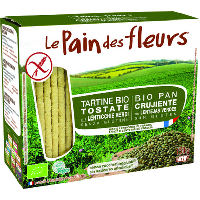 Tartine Bio Tostate alle Lenticchie Verdi 150g Le Pain des Fleurs