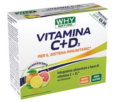 Vitamina C + D3 14 x 3g WHYnature