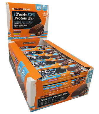 iTech 32% Protein Bar 24 x 60g Named Sport