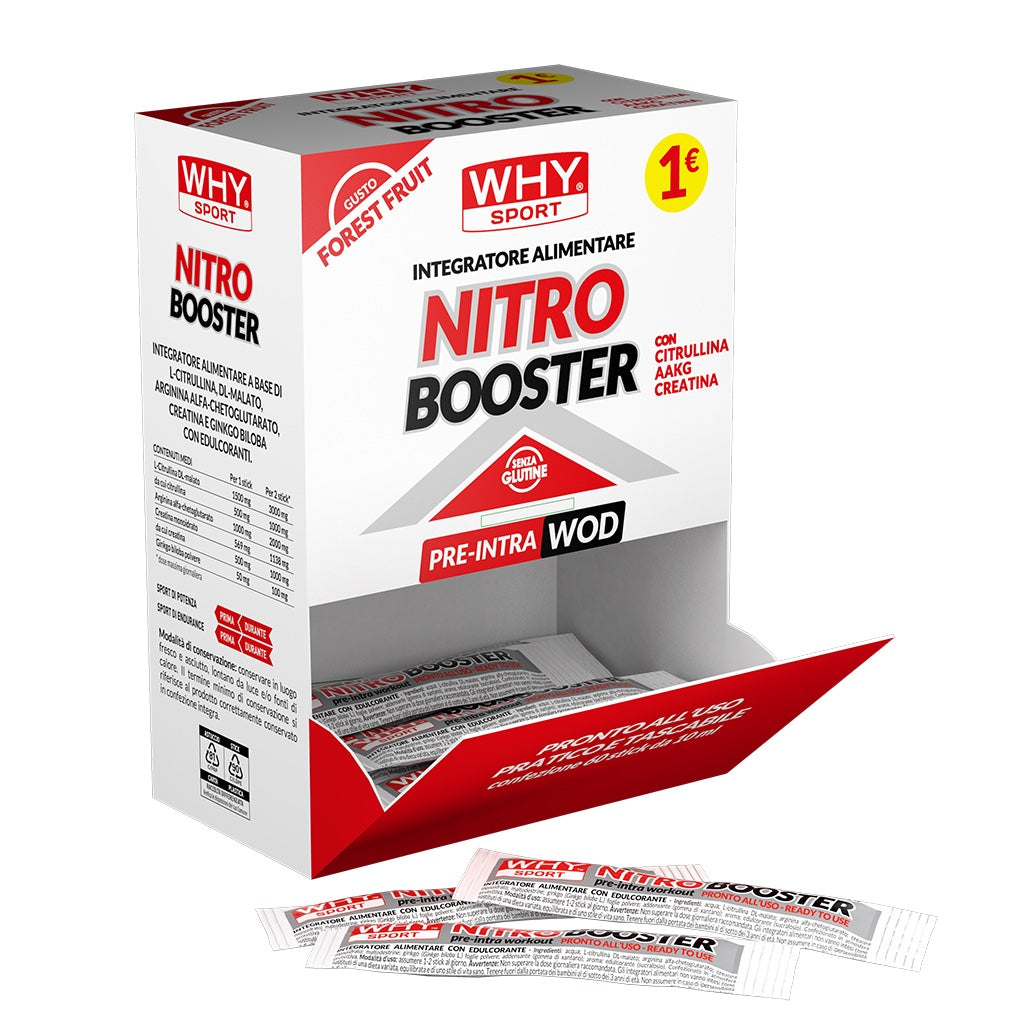 WHYsport Nitro Booster 10ml: Integratore Pre-Allenamento Potente per ...