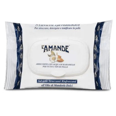 Salviette Struccanti all’Olio di Mandorle Dolci 25pz L'Amande