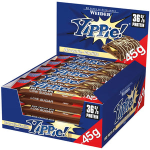 Weider Yippie Nuts barre 12 x 45g   Saveurs Beurre