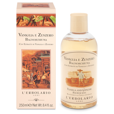 Bagnoschiuma Vaniglia e Zenzero 250ml L'Erbolario