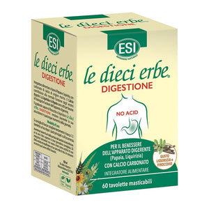 Le Dieci Erbe Digestione No Acid 60 cpr Esi